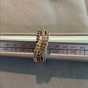 Vibrant Red and Yellow Artisanal Ring